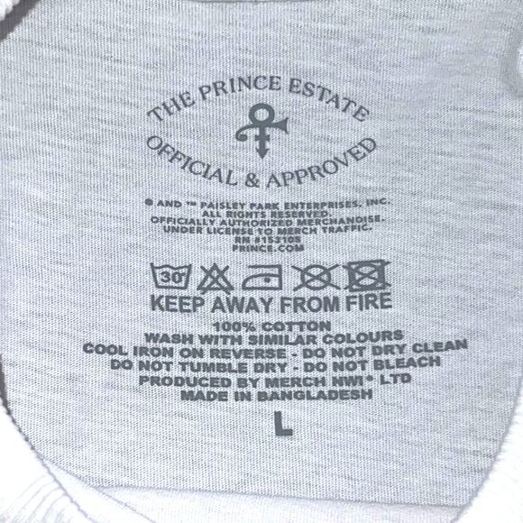 Prince Purple Rain T Shirt White Large - Picture 8 of 13